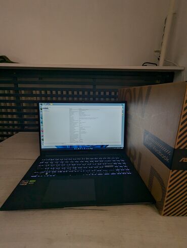 видеокарта ddr5: Ноутбук, Asus, 16 ГБ ОЗУ, AMD Ryzen 5, 15.6 ", Б/у, Для работы, учебы, память NVMe SSD