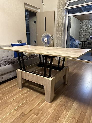 tek divan: Kvadrat masa, Transformer, Təkərsiz, Teksturalı laminat — 2