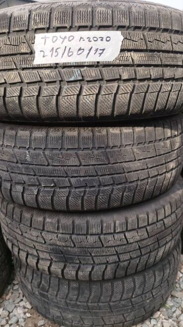Шины: Шины 215 / 60 / R 17, Зима, Б/у, Комплект, Легковые, Япония, Toyo