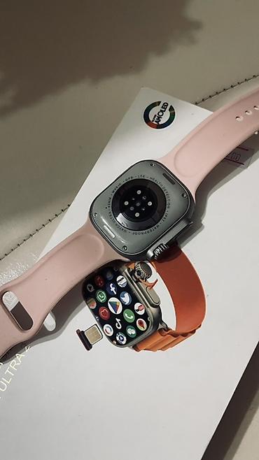 Другие смарт-часы: Смарт‑часы с большим сенсорным квадратным экраном и розовым — 9