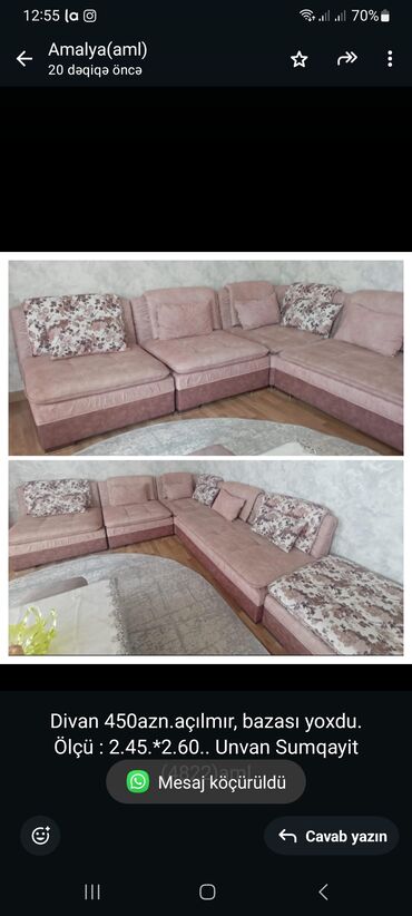 elanlari sumqayit: Künc divan