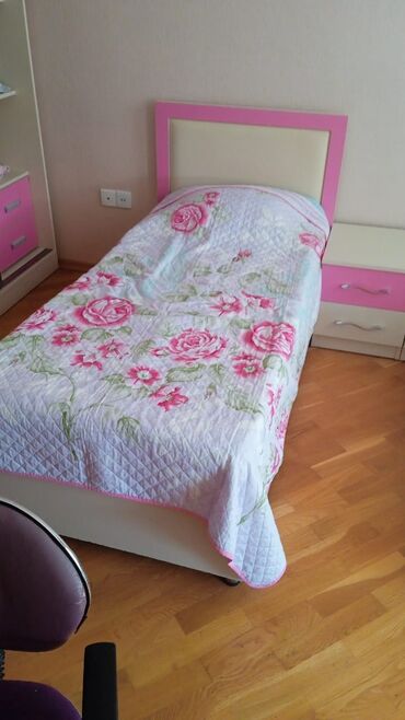 кровать: Oğlan və qız üçün, Yeni, Çarpayı, Bazalı, Matras ilə, Siyirməsiz