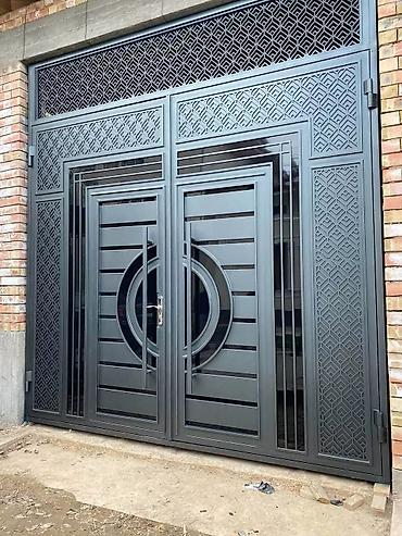 Распашные ворота: Ворота Ош Кованые ворота и калитки для частного дома - Материал — 26