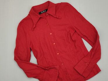 Koszule i bluzki: Koszula, S (EU 36), stan - Bardzo dobry, wzór - Jednolity kolor, kolor - Czerwony