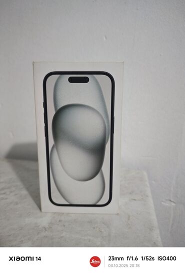 цена кнопочного телефона: IPhone 15, Колдонулган, 128 ГБ, Кара, Заряддоочу түзүлүш, Коргоочу айнек, Каптама, 85 %