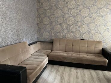 букет в шляпной коробке: L formalı yumşaq künc divan dəsti - Dizayn: L şəkilli, iki hissədən