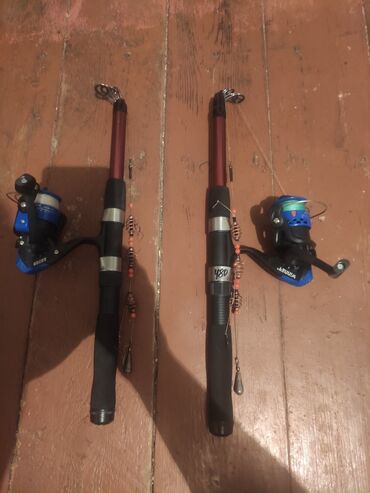 Охота и рыбалка: Срочно продаю удочки спиннинги 2.10. Все комплекте потсак 3 метра