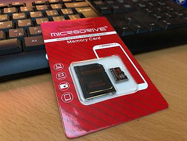 Micro kart 64GB telefon, planşet, fotoaparat ücün teze bağlı qutuda