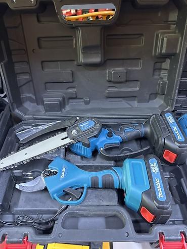 Электроинструменты: Аккумуляторный садовый комплект Makita 68V: мини-цепная пила + — 1