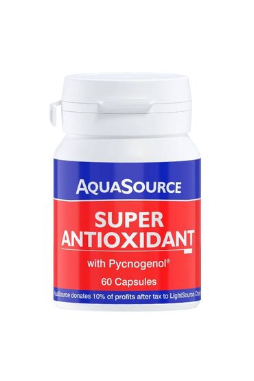 H Σούπερ Αντιοξειδωτική Υπερτροφή* με Pycnogenol® Η AquaSource έχει