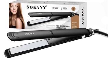 sokany утюжок оригинал цена: Утюжок для волос Стандартный, Керамическое, До 180 °С
