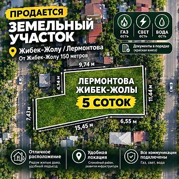 жер участка ош: 5 соток, Курулуш, Кызыл китеп, Техпаспорт, Сатып алуу-сатуу келишими — 1