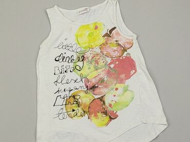 biała bluzka dla dziewczynki 128: Bluzka, Coccodrillo, 9 lat, 128-134 cm, stan - Zadowalający
