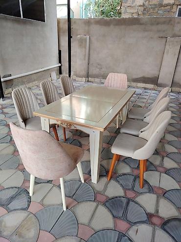piknik stol stul: Masa desti. 8 stulla. 550azn. yaxsı veziyyetde. Fabrik istehsalı — 3