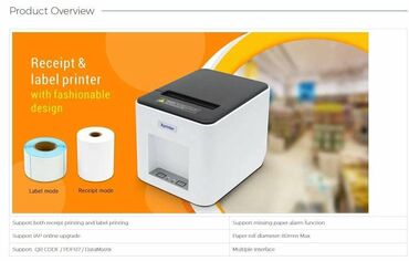 Торговые принтеры и сканеры: Принтер этикеток и чеков Xprinter XP-T361U 20-80mm receipt & label — 9