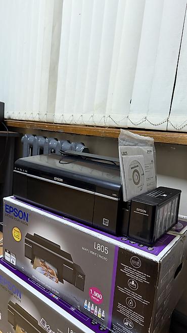 купить принтер в бишкеке: Продается принтер Epson L805, в идеальном состоянии,, покупал масло — 1