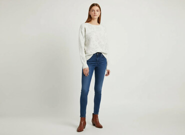 Swetry: Sinsay, Sweter damski, rozmiar 2XS