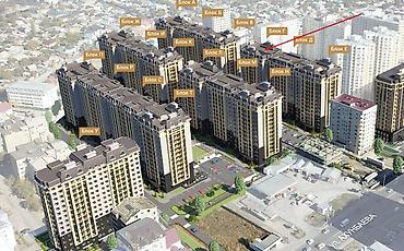 ихлас кв: Квартира в ЖК Ihlas-Jal, блок Г, этаж 4й, 87,88м2 - Планировка: 3 — 1