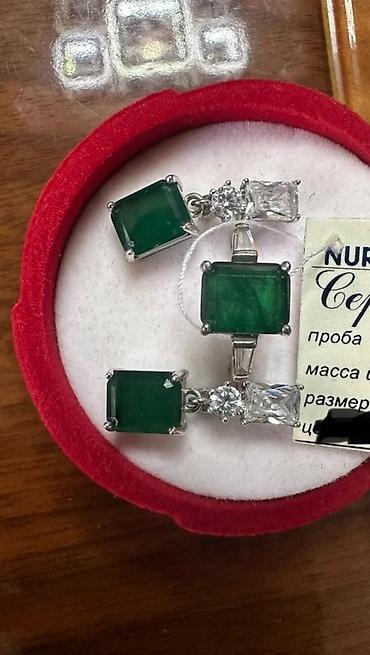 изумруд золото: Набор украшений, Проба 925, Женские, Новый — 2
