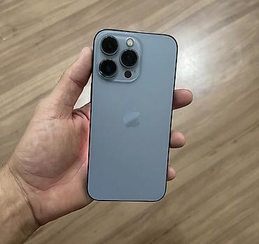 IPhone 13 Pro, 128 GB, Sierra Blue, Zəmanət, Simsiz şarj, Face ID