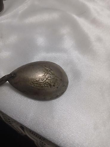 baliq suvenir: Antik dekorativ qaşıq dəsti - Sayı: 3 ədəd - Material: metal ərinti — 2