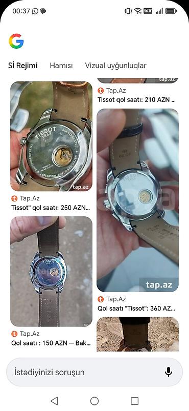 Наручные часы: Tissot kronoqraf qol saatı - Korpus: paslanmayan polad - Rəng: gümüşü — 2