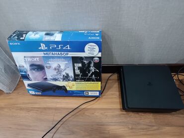 PS4 (Sony Playstation 4): Ps4 slim 1Tb ela veziyyetde 15 oyun 2pultla verilir real aliciya