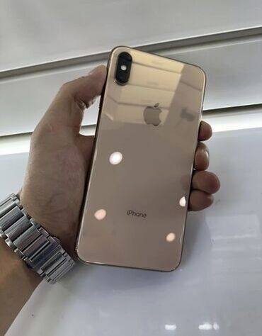 бытовая техника бишкек цены: IPhone Xs Max, Колдонулган, 256 ГБ, Алтын, Заряддоочу түзүлүш, 81 %