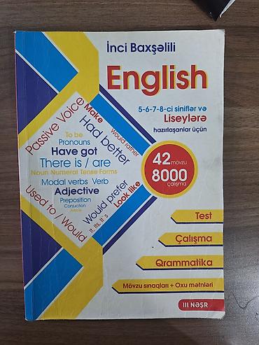 5: Məhsul: “English” hazırlıq kitabı – İnci Baxşəlili Təyinat: 5–6–7–8-ci — 1