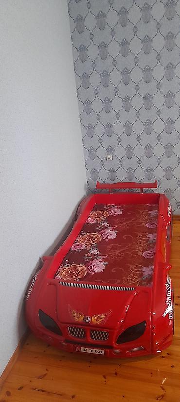 doşekce: Uşaq çarpayısı – “yarış avtomobili” dizaynı - Parlaq qırmızı rəngdə — 2
