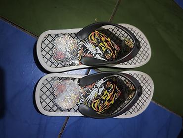 кызыл кия кыз: Вьетнамки с ярким принтом тигра Ed hardy vintage - Стиль: графичный — 4