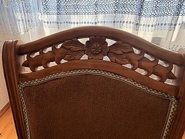 ikinci el stol stul: Qonaq otağı üçün, İşlənmiş, Açılmayan, Dördbucaq masa, 6 stul — 10