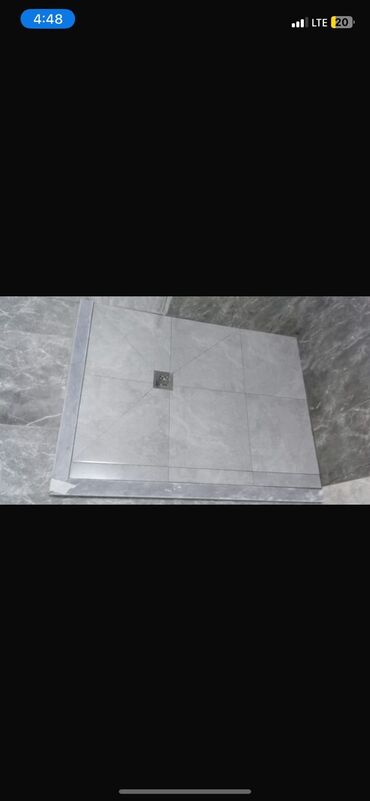 Duş poddonları: Duş gövdəsi/qabının hazırlanması – keramika və mərmər plitələrdən — 28