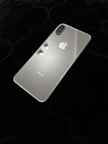 Apple iPhone: IPhone X, Б/у, 64 ГБ, Белый, Чехол, 100 %