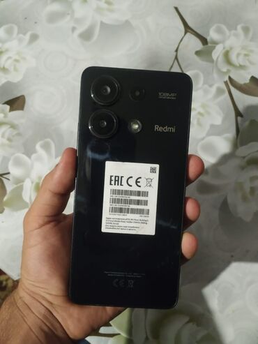 Redmi: Redmi Note 13, 256 GB, rəng - Qara, Simsiz şarj, İki sim kartlı, Face ID