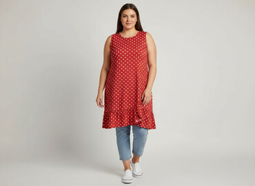 sukienka i sweter: Women`s dress, size 2XL