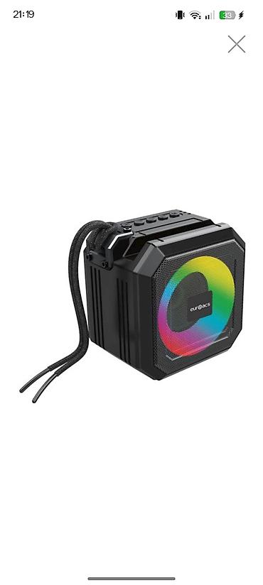 ucuz planset: RGB işıqlı portativ Bluetooth kolon - Kompakt kub formasında, möhkəm — 1