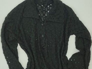 kurtki czarne z kapturem: Women`s knitwear, size 2XL