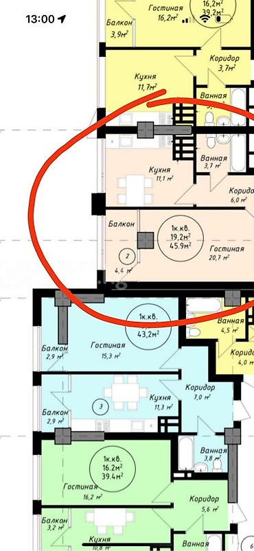 джидда: Строится, Элитка, 1 комната, 46 м² — 8