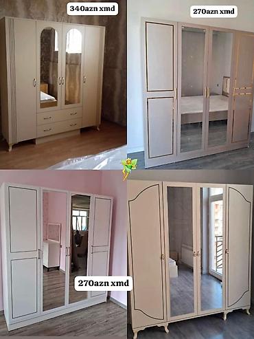 guzgulu dolab: Güzgülü paltar şkafları – müxtəlif modellər - 4 qapılı, orta hissədə — 1