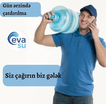 Su: Eva Su – 19 litrlik bidon içməli su Məhsul: - Həcm: 19 L bidon - — 5