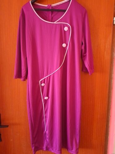 stradivarius jakna sa krznom: XL (EU 42), color - Pink, Long sleeves