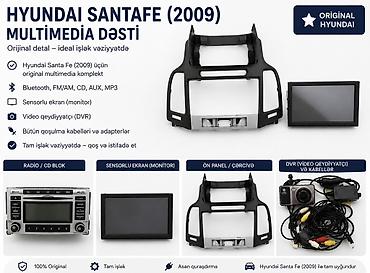 kamera manitor: Hyundai Santa Fe (2009) üçün orijinal multimedia dəsti Komplektasiya — 1