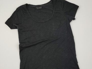t shirty czarne z nadrukiem: T-shirt, Topshop, XS, stan - Dobry
