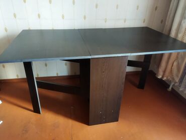 embawood stol stul: Qonaq masası, İşlənmiş, Açılan, Dördbucaq masa