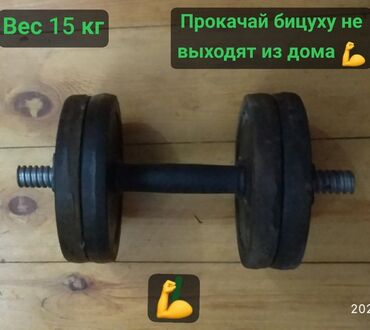 гантели для начинающих дома: Регулируемая гантель с металлическими блинами вес тонов около 3,5кг