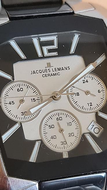 poklon za kuma: Jacques Lemans Ceramic hronograf – muški ručni sat - Kućište — 1
