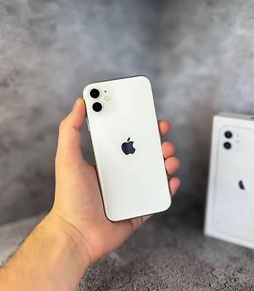 IPhone 11, Б/у, 128 ГБ, Белый, Зарядное устройство, Чехол, Кабель, 78 %