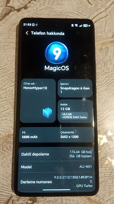 işlənmiş maqintafon: Honor X9b, 256 GB, rəng - Narıncı, Sənədlərlə — 2