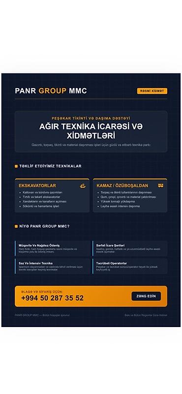растаможка авто: Ağır texnika icarəsi və xidmətləri – PANR GROUP MMC Tətbiq sahələri — 2